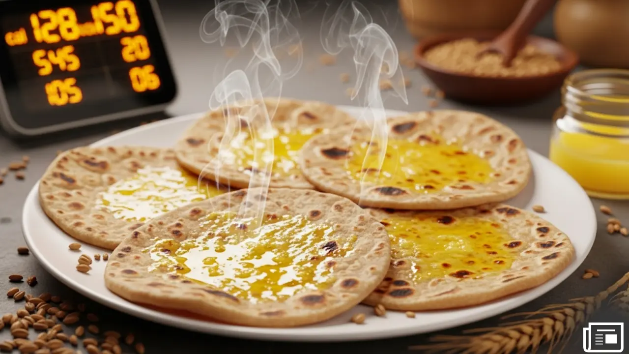 Calories In 5 Roti With Ghee