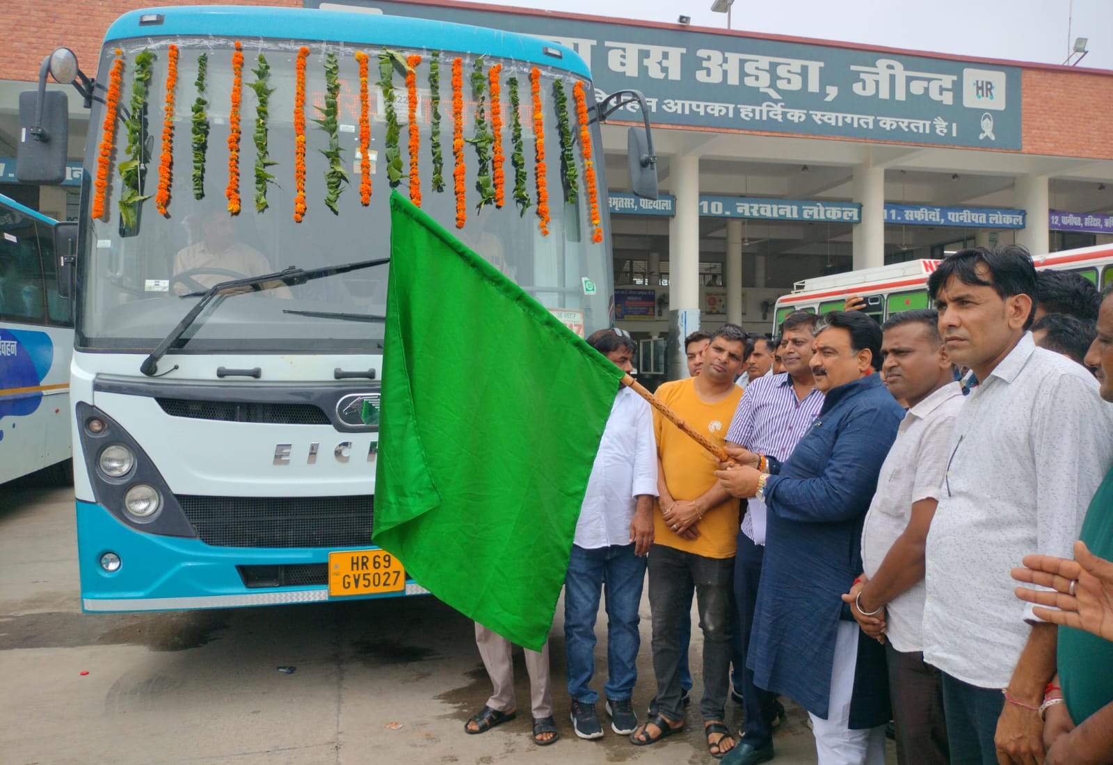 Haryana Roadways Jind Depot 5 AC buses arrived, total 10 buses arrived, see route