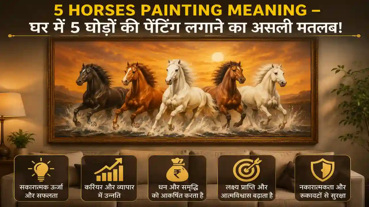 5 Horses Painting Meaning – घर में 5 घोड़ों की पेंटिंग लगाने का असली मतलब!