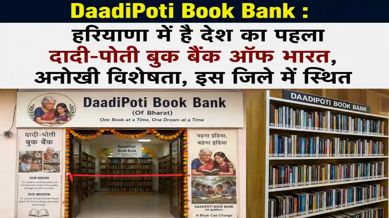 DaadiPoti Book Bank : हरियाणा में है देश का पहला दादी-पोती बुक बैंक ऑफ भारत, अनोखी विशेषता, इस जिले में स्थित