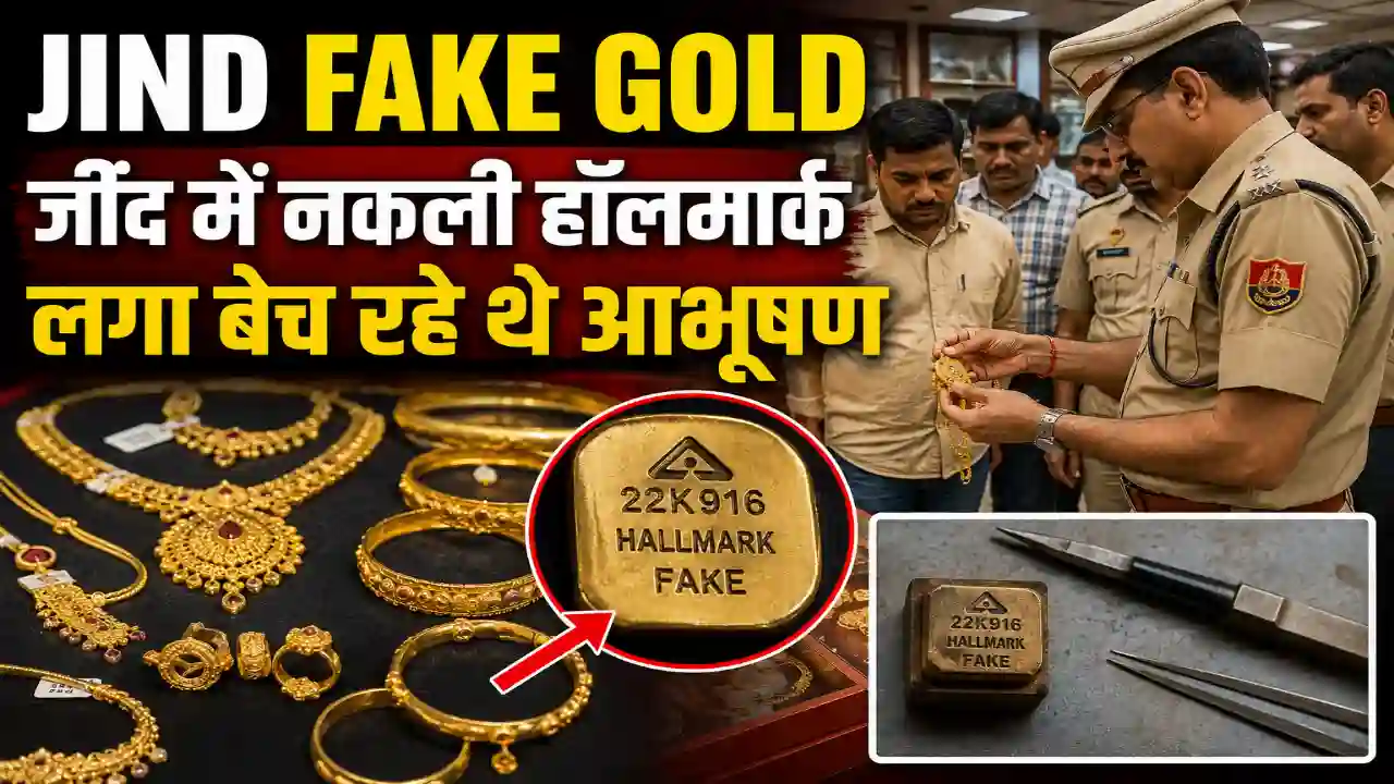 Jind Fake Gold : जींद में नकली हॉलमार्क लगा बेच रहे थे आभूषण, भारतीय मानक ब्यूरो की टीम ने की रेड, 275 ग्राम सोना जब्त