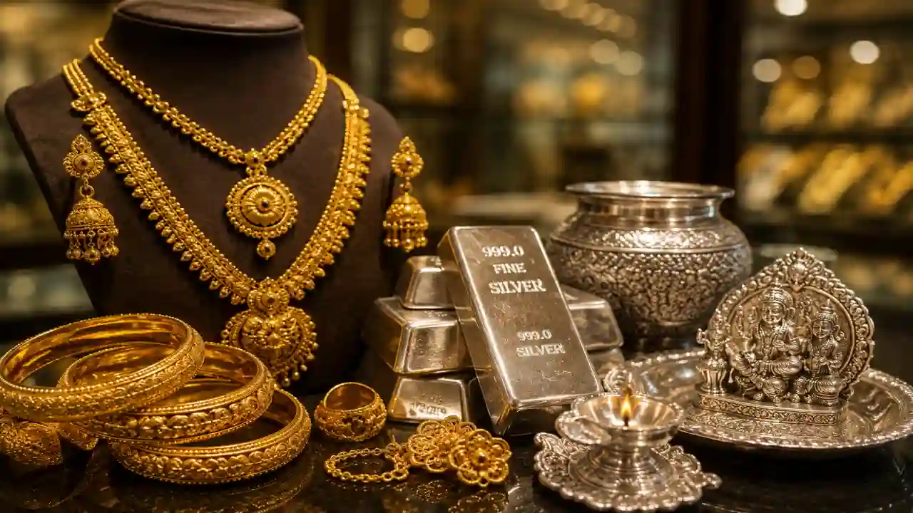 Haryana Gold-Silver Price Update : हरियाणा में सोना-चांदी के भाव लुढ़के, जानें यहां आज के ताजा भाव