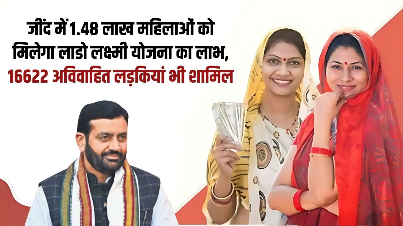1.48 lakh women in Jind will get the benefit of Lado Laxmi Yojana, 16622 unmarried girls are also included