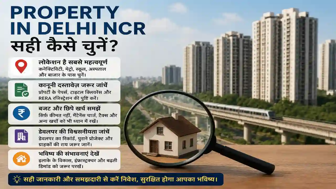 Property in Delhi NCR सही कैसे चुनें