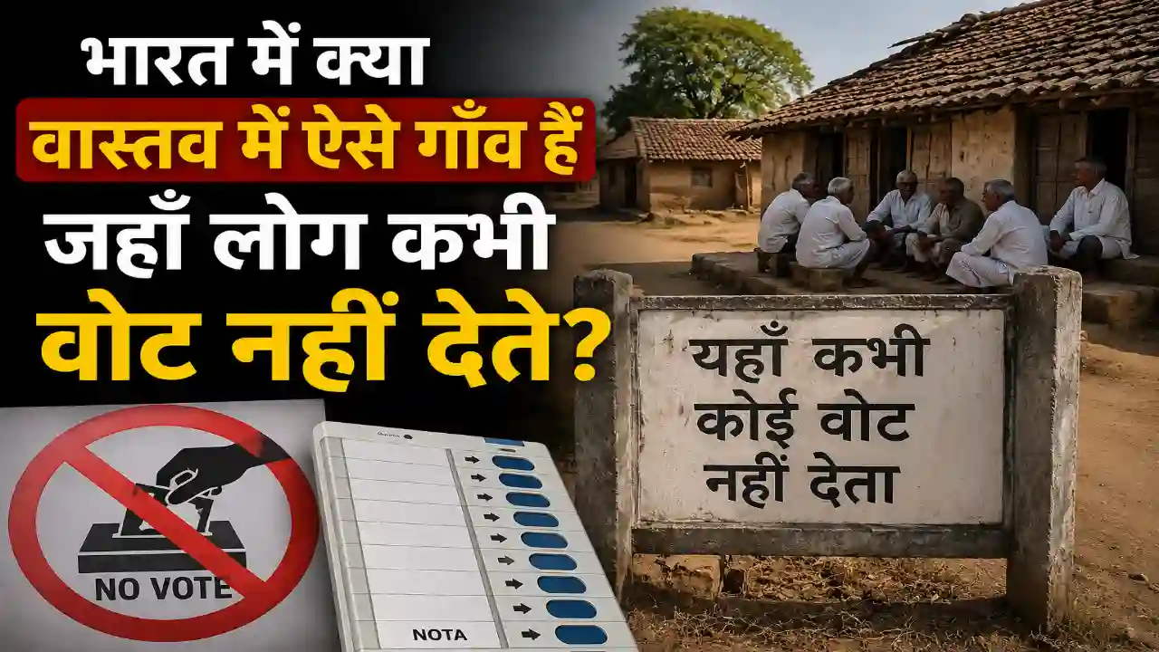 भारत में क्या वास्तव में ऐसे गाँव हैं जहाँ लोग कभी वोट नहीं देते?