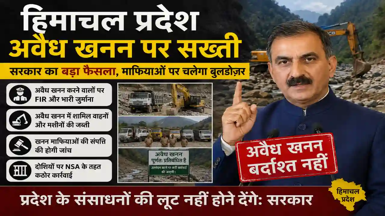 Himachal Pradesh illegal mining पर सख्ती