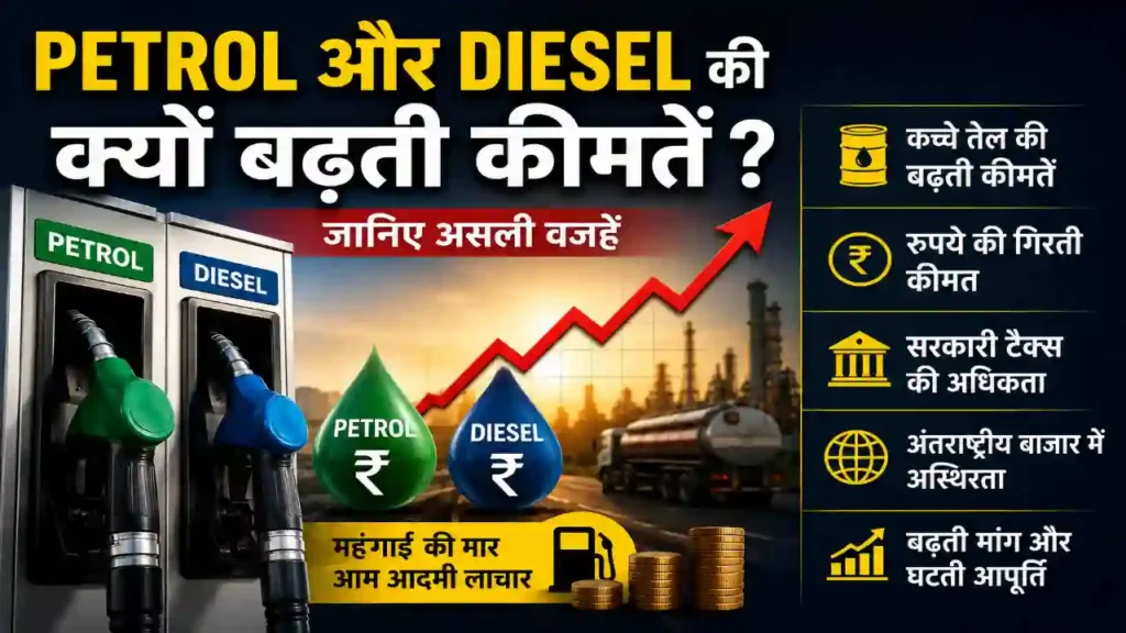 Petrol और Diesel की क्यों बढ़ती कीमतें ?