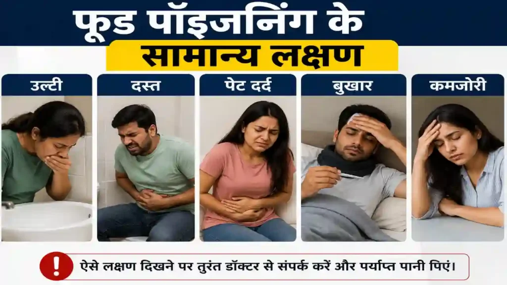 फूड पॉइजनिंग के सामान्य लक्षण