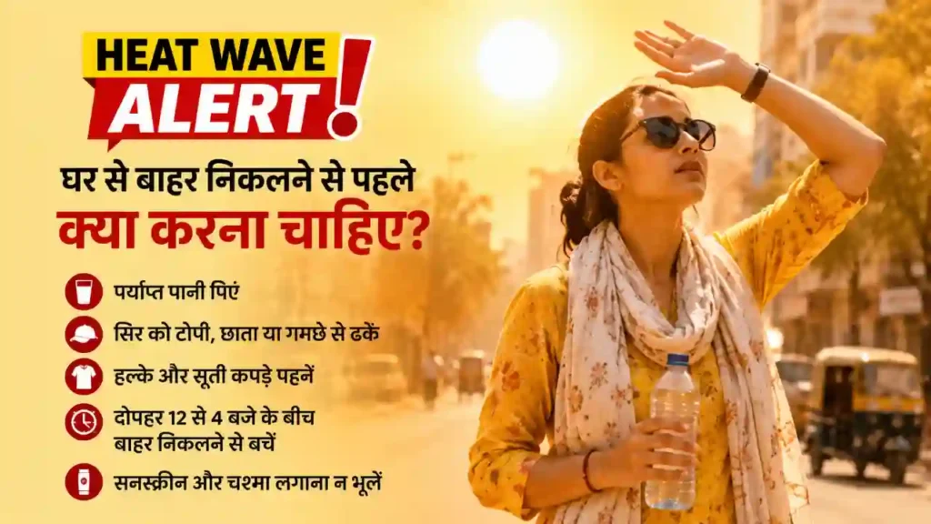 What to do before leaving the house Heat Wave Alert
