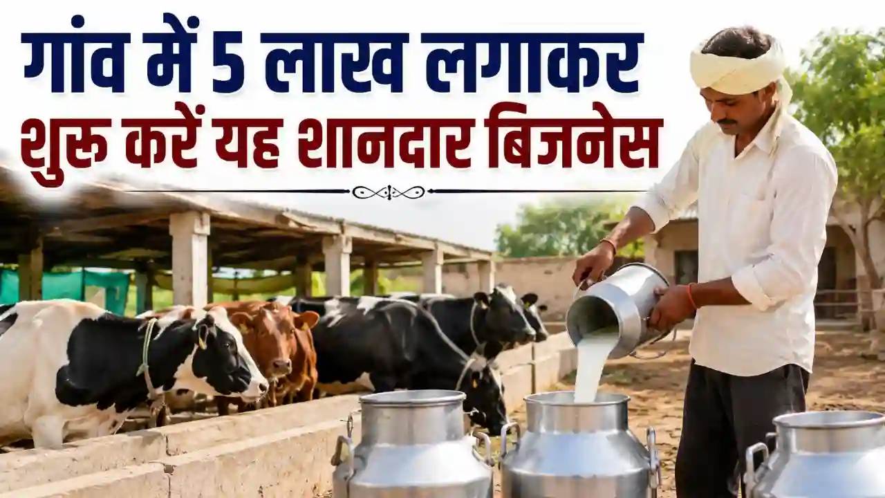 5 लाख में शुरू करें डेयरी बिजनेस : Village Business Idea