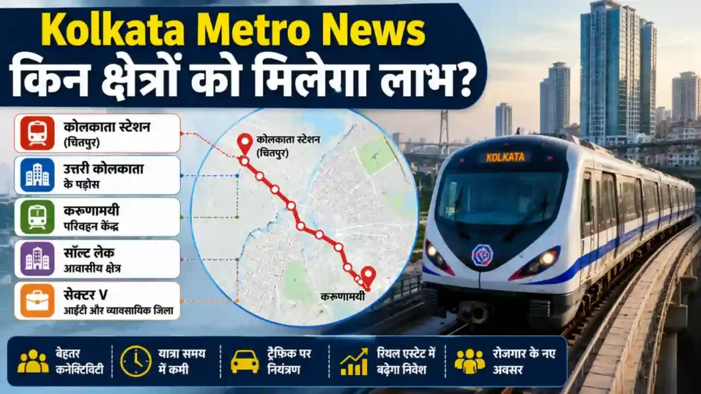 Kolkata Metro News: 1 नई मेट्रो लाइन की तैयारी, Real Estate सेक्टर को मिलेगा लाभ किन क्षेत्रों को मिलेगा लाभ? Kolkata Metro News