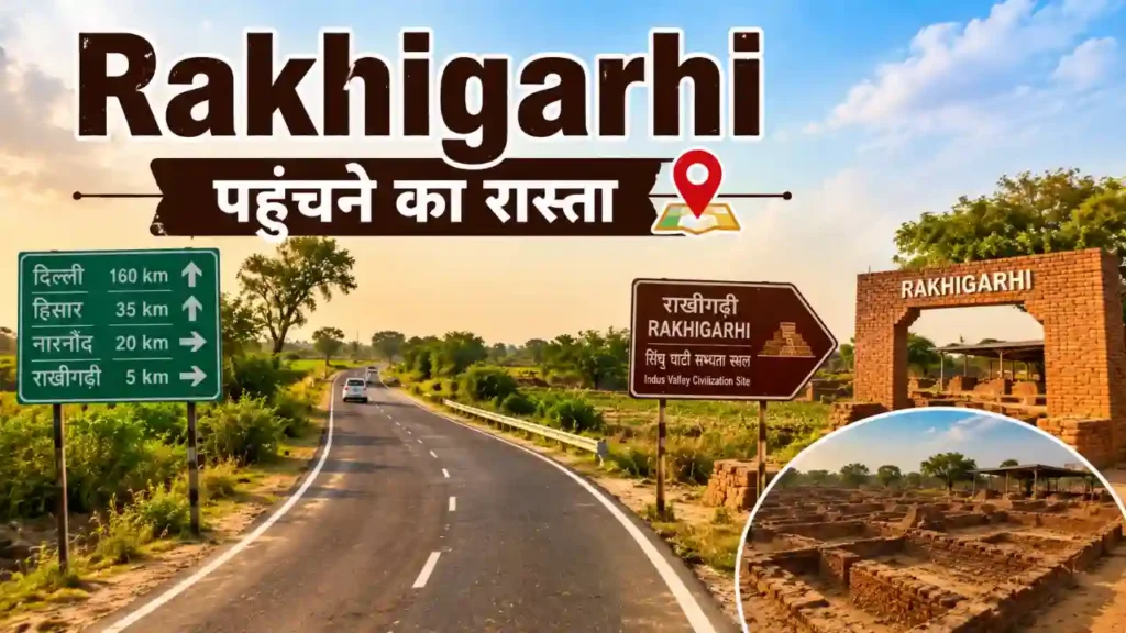 Rakhigarhi पहुंचने का रस्ता (Indus Valley Civilization)