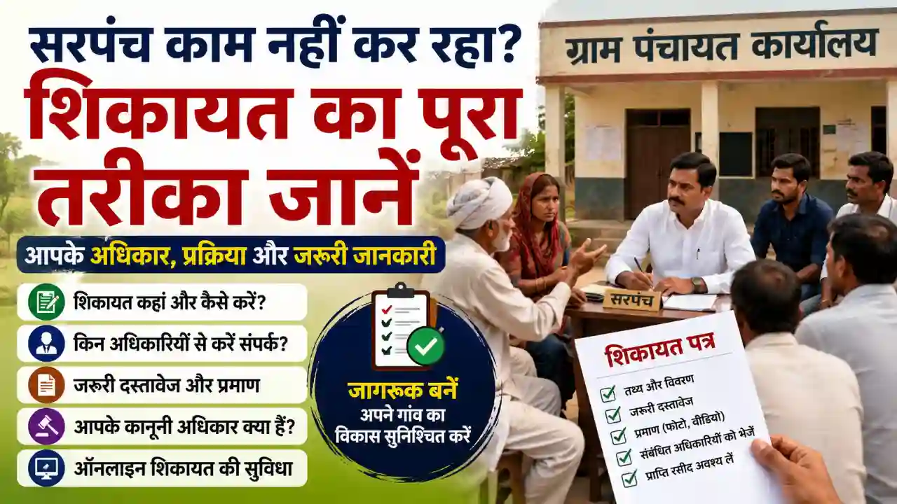 Sarpanch Complaint Process: गांव का सरपंच काम नहीं कर रहा? जानिए शिकायत कहां और कैसे करें