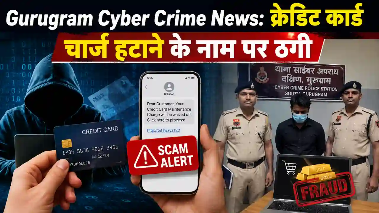 Home Page Gurugram Cyber Crime News: क्रेडिट कार्ड चार्ज हटाने के नाम पर ठगी, आरोपी गिरफ्तार