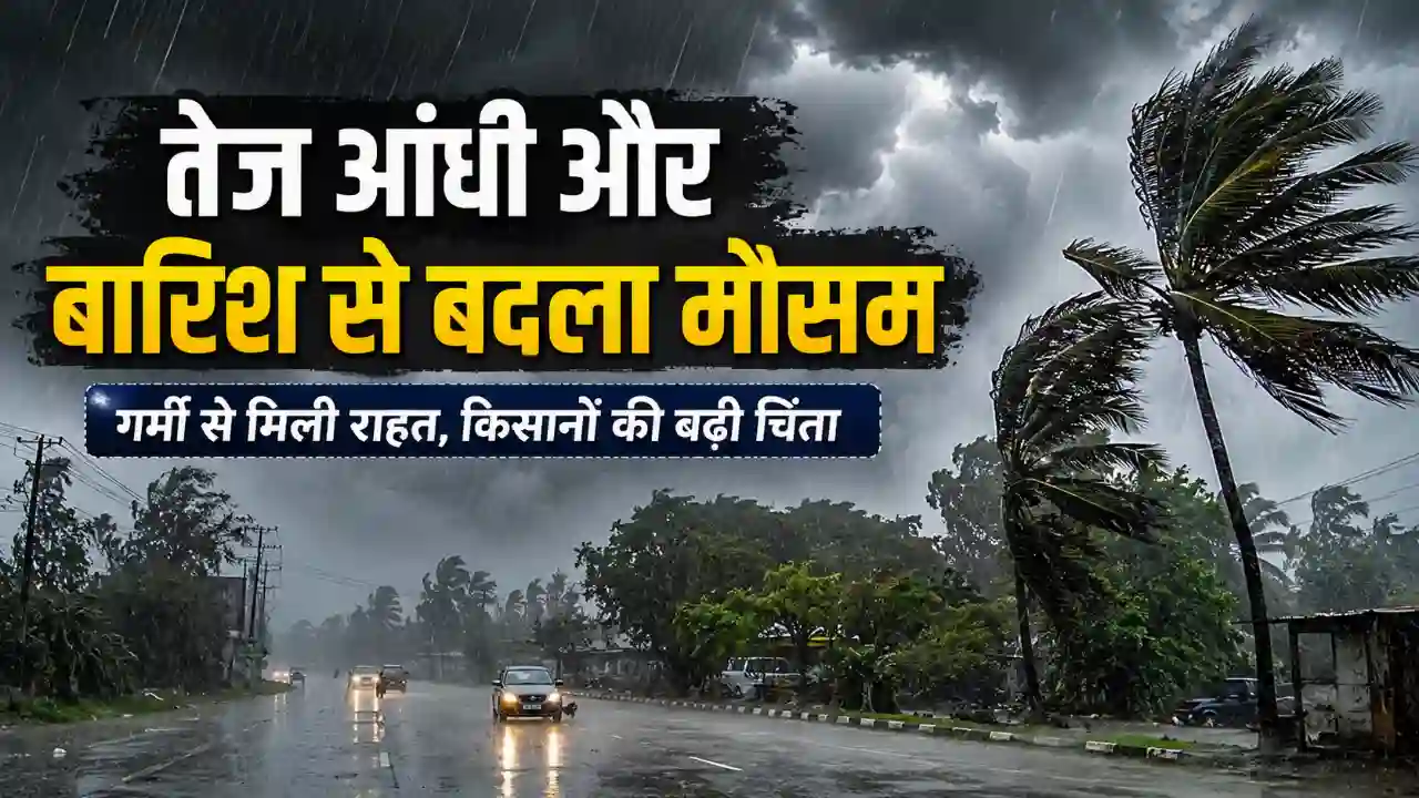Home Page Hisar Weather News: सुलखनी, धांसू, घिराय और बुगाना में गिरे ओले, तेज आंधी बारिश से बदला मौसम