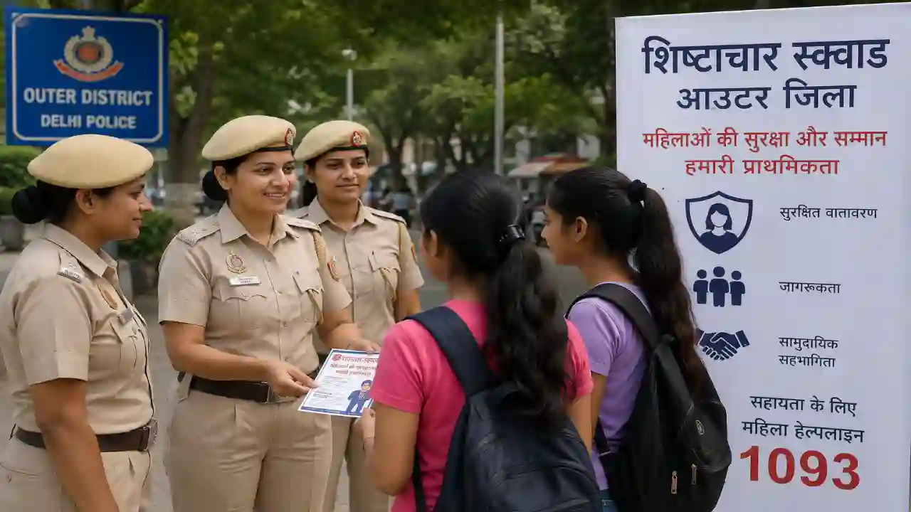 Home Page Shishtachar Squad Outer District: महिलाओं की सुरक्षा और सम्मान पर विशेष जोर