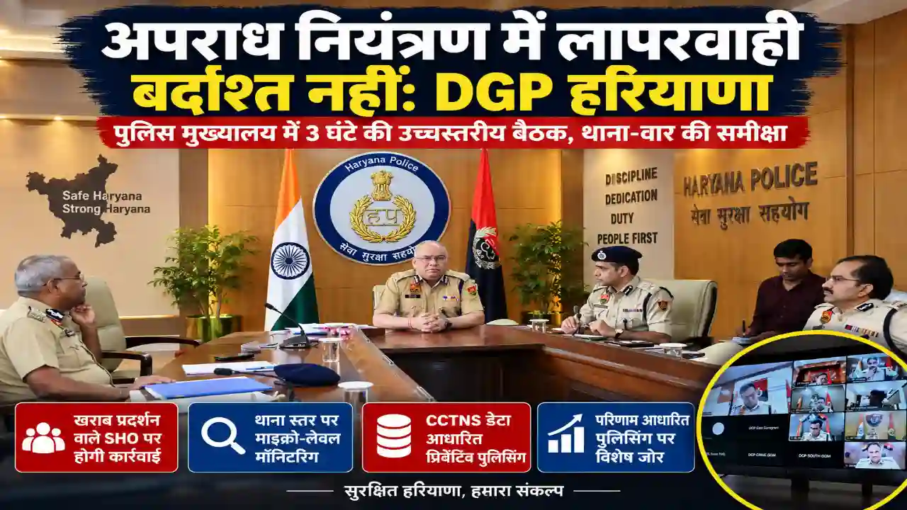 Haryana DGP Ajay Singhal: अपराध नियंत्रण में लापरवाही पर होगी कार्रवाई